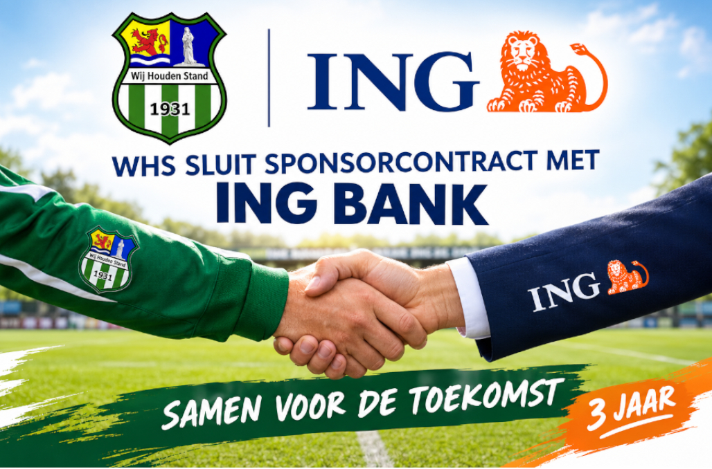 Nieuw sponsorcontract voor drie jaar tussen WHS en ING