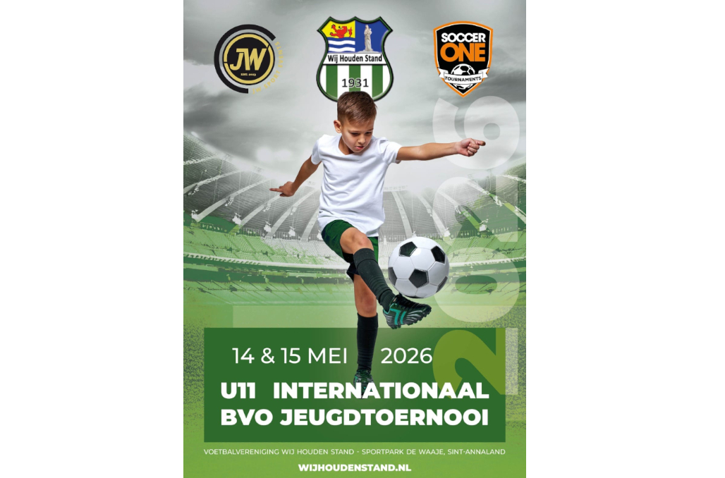 Internationaal U11 toernooi op 14 en 15 mei 2026 bij WHS  krijgt meer vorm.