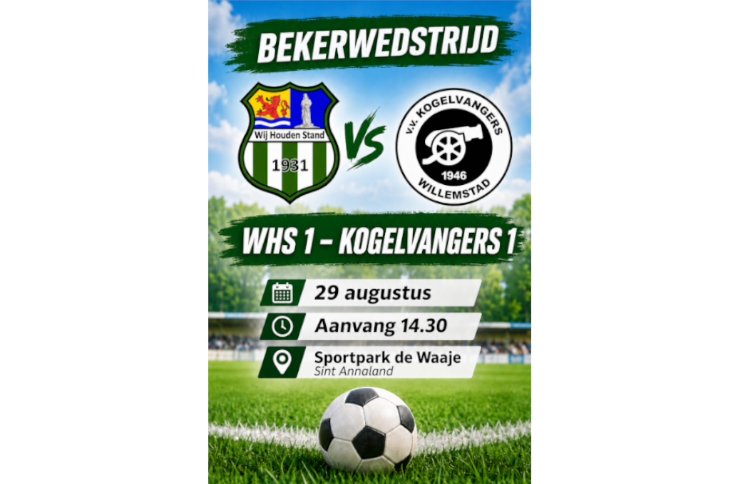 WHS klaar voor de bekerstrijd tegen Kogelvangers